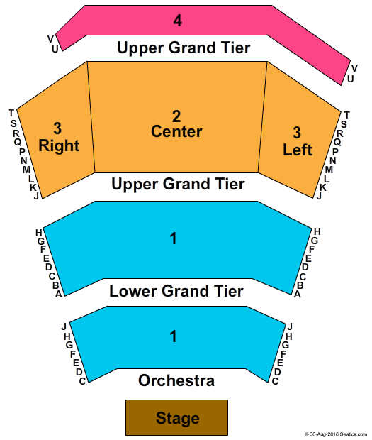 Newlin Hall at Norton Center For The Arts Standard Seating Chart